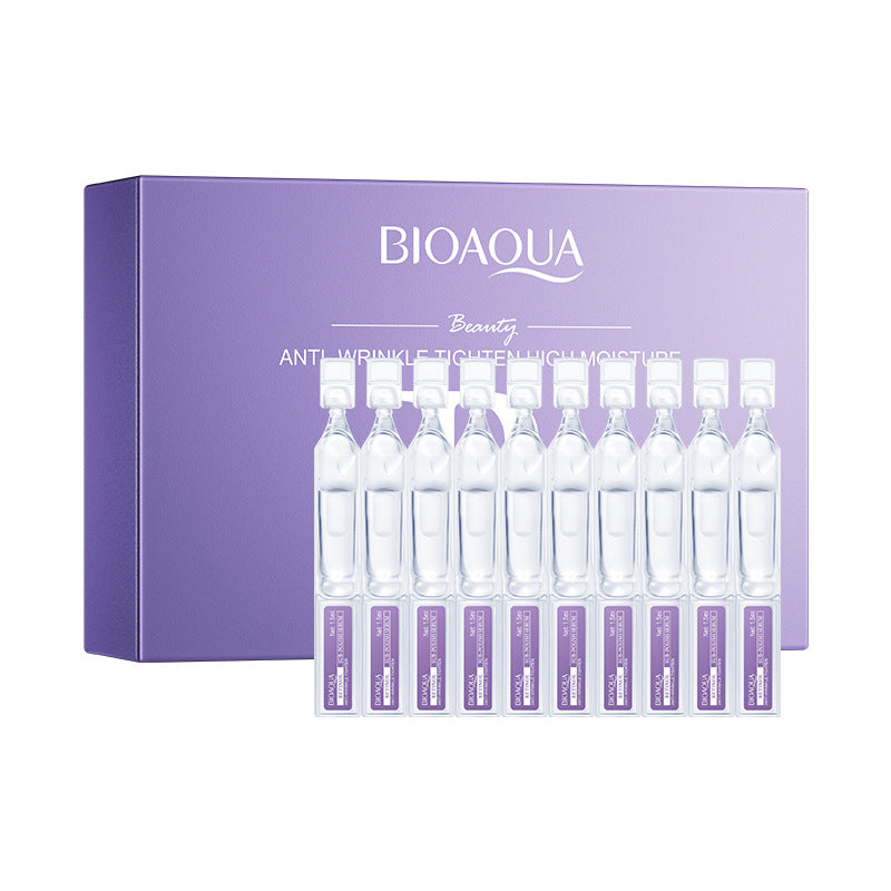 Limpiador facial, tónico y maquillaje para el cuidado de la piel reafirmante y antiarrugas con retinol de Bioaqua.